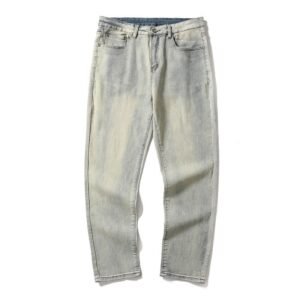 Men's Trendy Washed And Distressed Slim Straight Pants